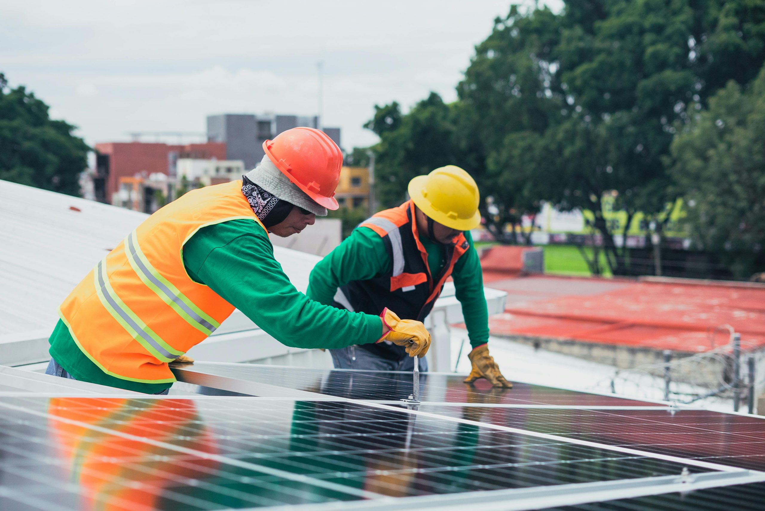 Solar-panel-workers